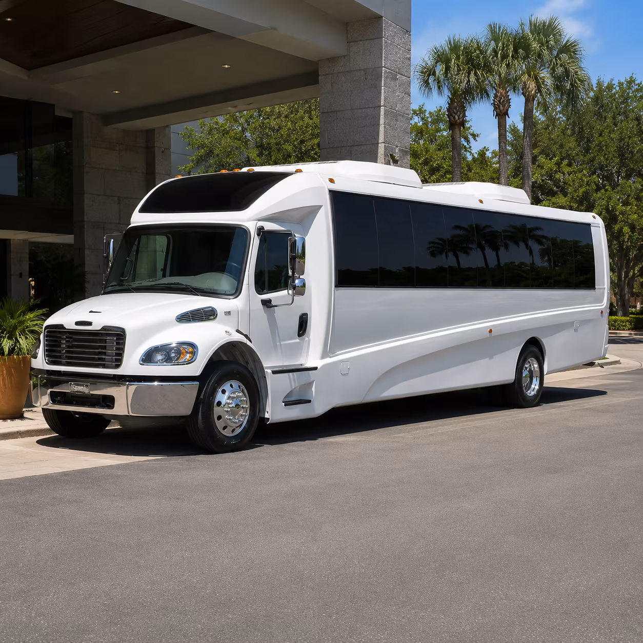 Fort Collins Airport Shuttle & Transportation party bus exterior