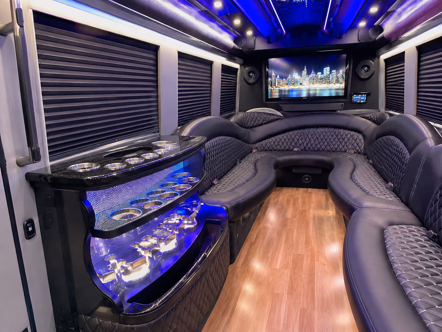 Fort Collins Birthday, Sweet 16, & Quinceañera Transportation party bus exterior