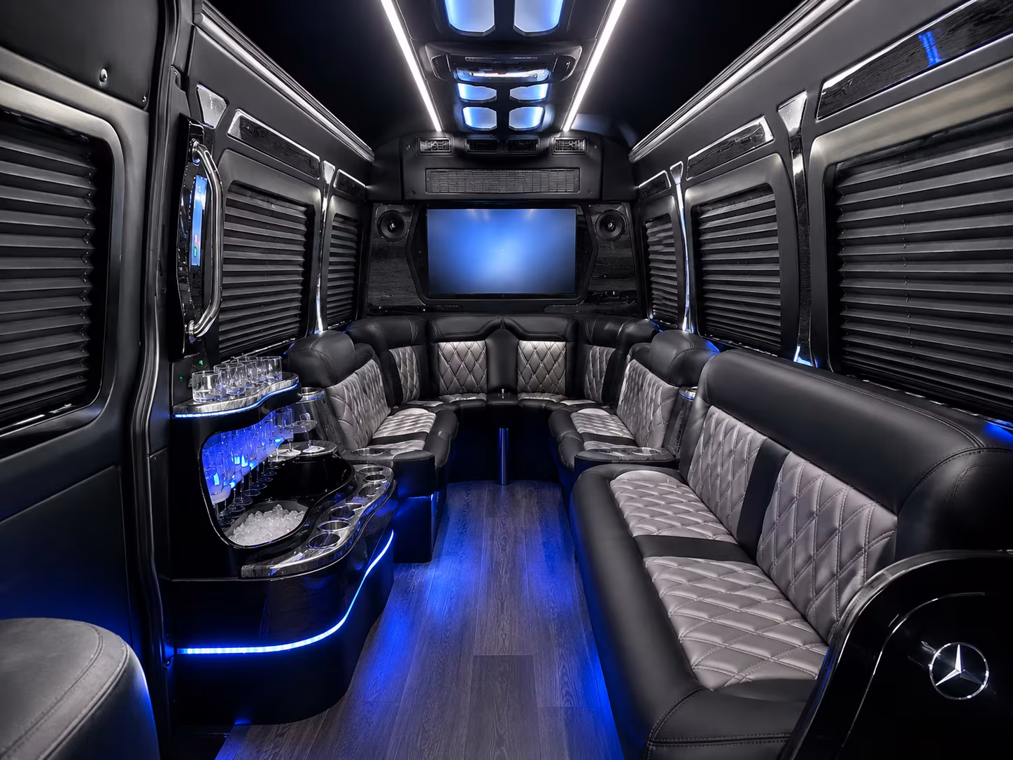 Fort Collins School Event Transportation party bus exterior