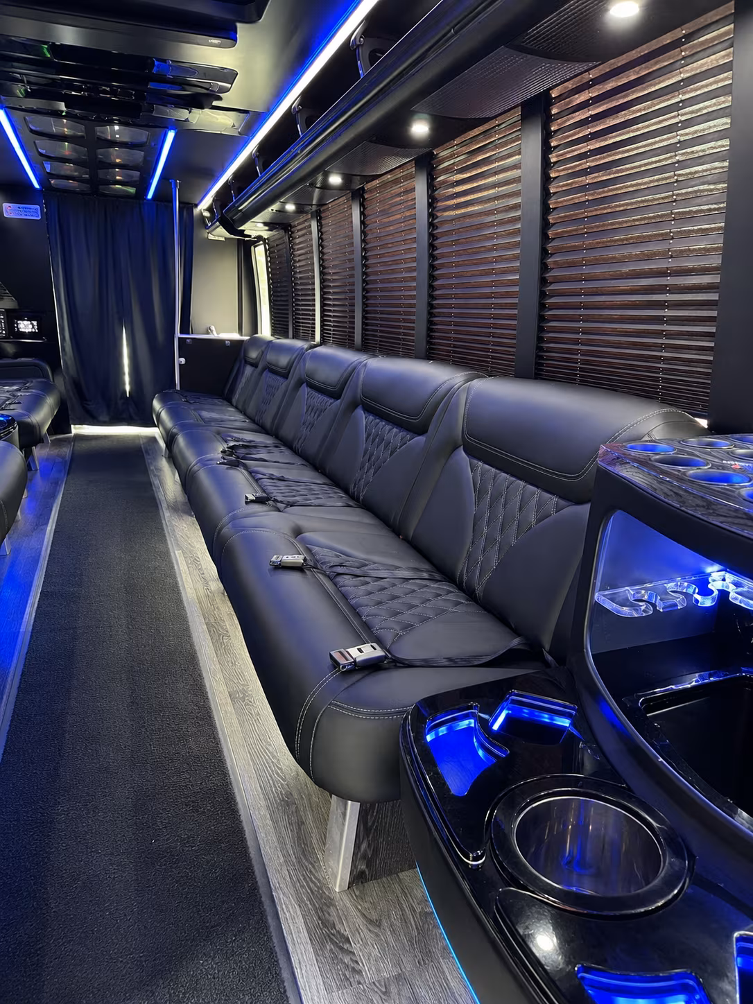Fort Collins Sporting Event Transportation party bus exterior