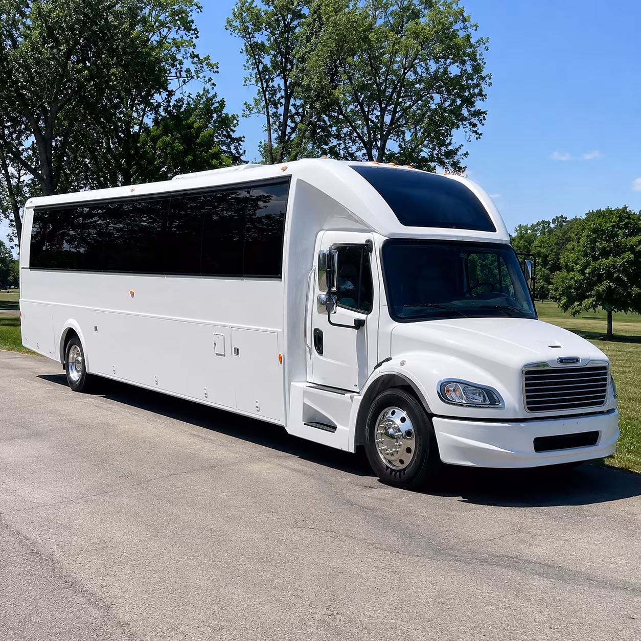 Fort Collins Wedding Transportation party bus exterior