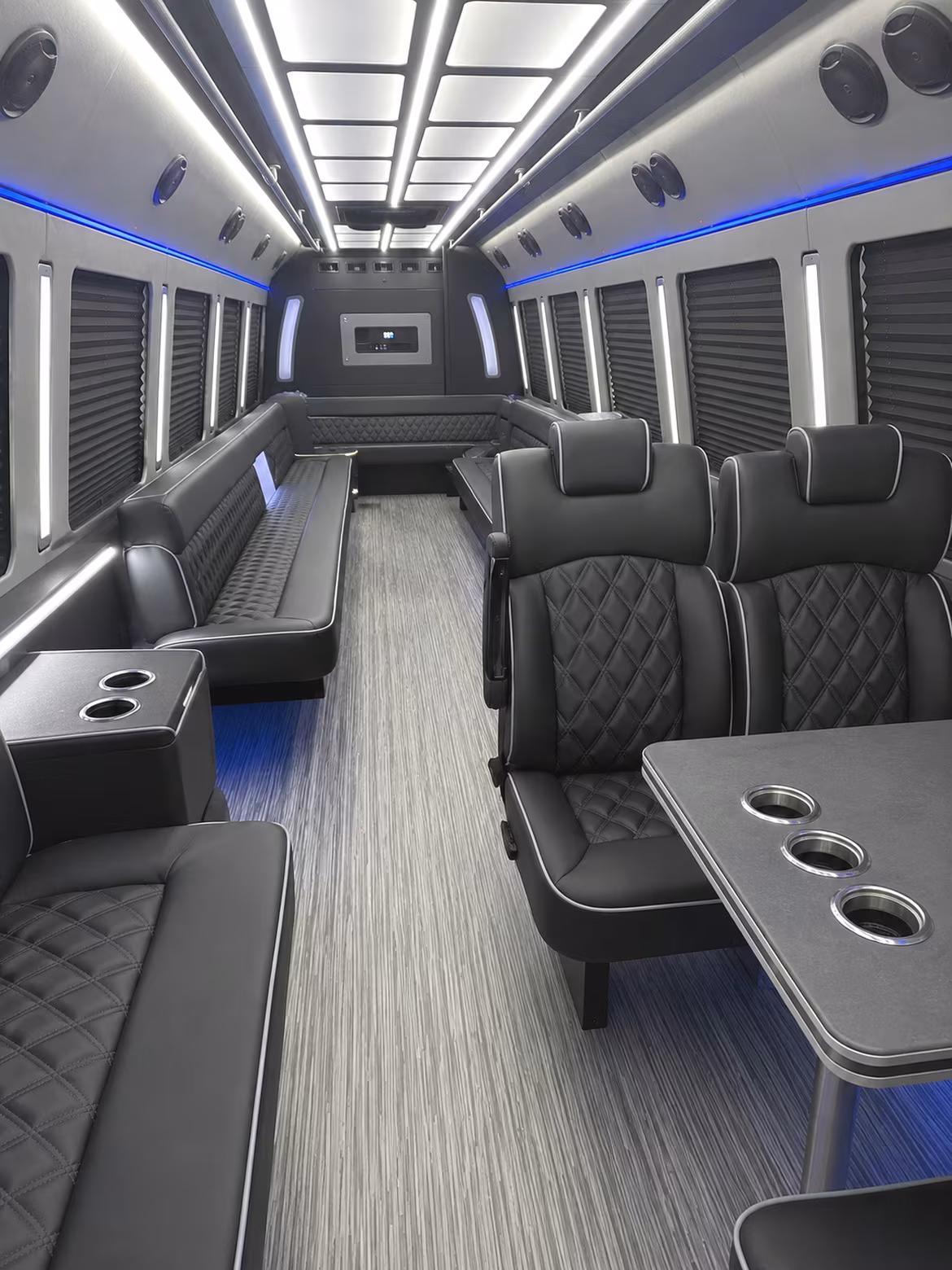 Fort Collins Winery Tour & Pub Crawl Transportation party bus interior